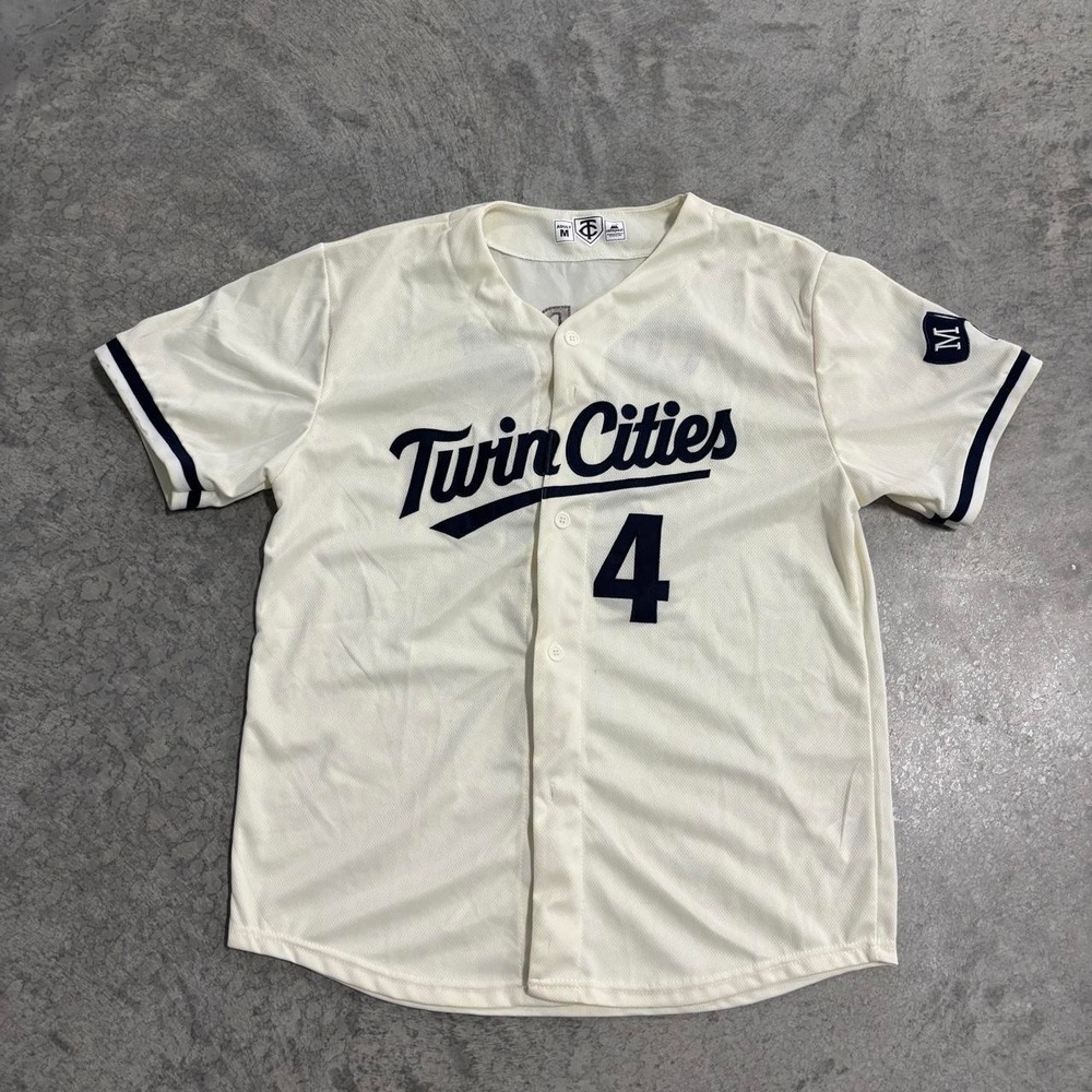Minnesota Twins Carlos Correa White Baseball Jersey Button Up Adult Medium